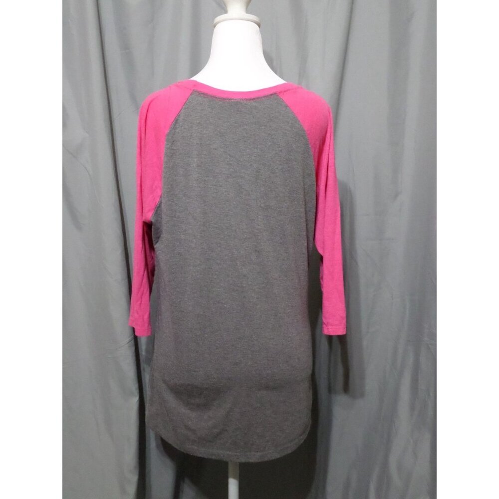 Women's Hope And Fight Breast Cancer Tee Grey/Pink Size Large - Picture 2 of 3
